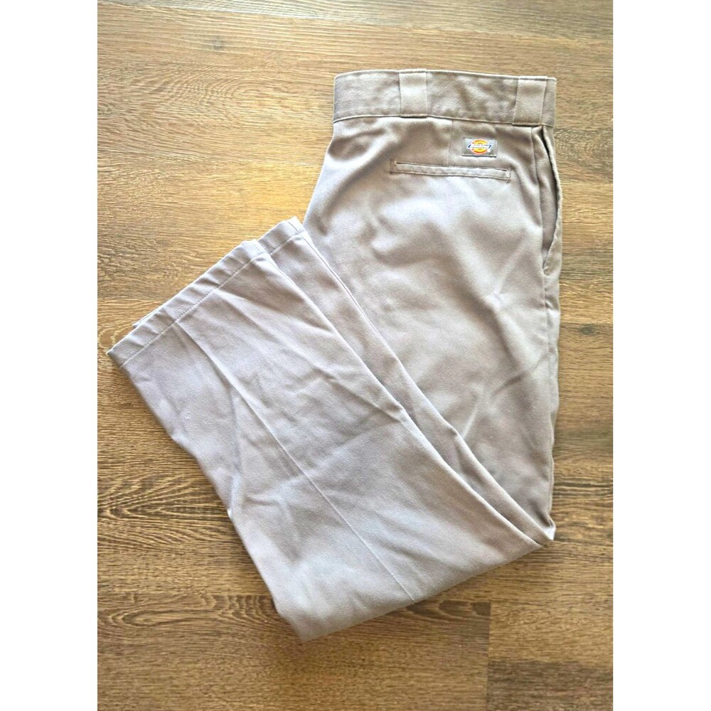 Dickies 874 Original Fit Men’s Work Pants Gray 40x30 Twill Poly/Cotton